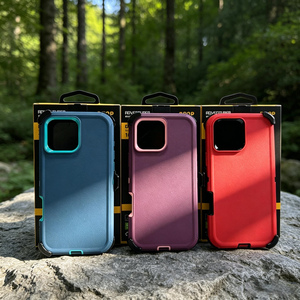 Fundas Resistentes Defender para <span class=keywords><strong>iPhone</strong></span> 17 Pro Max 16 15 14 13 6.1" con Clip para Cinturón, Funda Protectora a Prueba de Golpes con Caja Original - Product Image 1