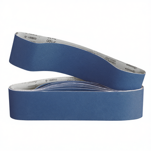 Bandes abrasives grain P100, bleues, pour le ponçage du métal et du bois - Product Image 2