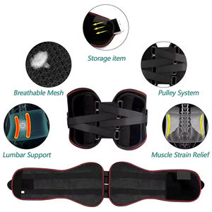 Penopang punggung bawah, sabuk penyangga pinggang, tali pinggang dapat disesuaikan untuk Linu, Stenosis tulang belakang, skoliosis atau disk hernia - Product Image 5