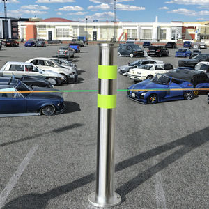 Dissuasore Commerciale da Esterno in Acciaio Inossidabile con Funzione di Blocco Rimovibile, Finitura Verniciata a Polvere, Barriera per Traffico ad Alta Intensità - Product Image 4