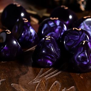 उच्च गुणवत्ता वाले ऐक्रेलिक मार्बल्ड डी 3 ऐक्रेलिक गेम टेबलवेयर विभिन्न रंगों में नई शैलियों थोक - Product Image 5