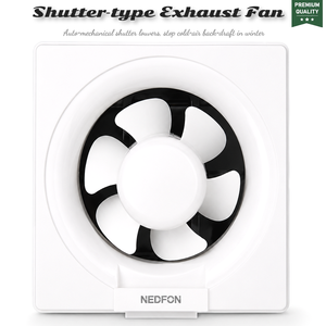 Ventilateur d'extraction à clapet anti-retour automatique NEDFON série APB 220V, pour montage mural ou fenêtre, idéal salle de bain, cuisine, remplacement de système CVC - Product Image 1