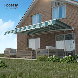 Lớn Trở Lại Cửa Trượt Ra Điện Kim Loại Roof Retractable Mái Hiên Ngoài Trời Với LED - Product Image 1