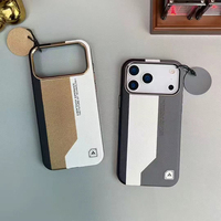 Étui magnétique haut de gamme en cuir PU pour iPhone 17 Pro Max, coque en cuir contrastée pour iPhone 11 12 13 14 15 16 18 Pro
