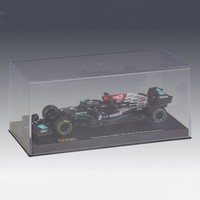 Haute qualité 1:43 2021 F1 AMG W12E #77 Bottas avec casque alliage métal voiture jouet Simulation voiture modèle pour la décoration