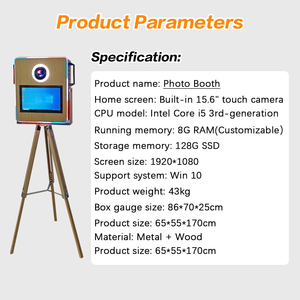 Portable ralenti vidéomaton <span class=keywords><strong>360</strong></span> cabine vidéo photomaton caméra rotative à <span class=keywords><strong>360</strong></span> degrés 369 <span class=keywords><strong>360</strong></span> photomaton rotation manuelle automatique - Product Image 2