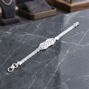 Bracelet fin en argent sterling pour bébé, réglable, mignon, cadeau pour nouveau-né, nourrisson, tout-petit, unisexe - Product Image 3