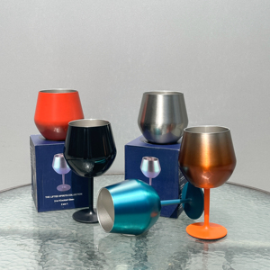 Nuovo Arrivo 2026: Bicchiere Refrigerante in Acciaio Inossidabile 304 con Parti in Plastica Rimovibili, Bicchiere Alto da Bar di Qualità Premium, Bicchiere da Vino Rosso - Product Image 4