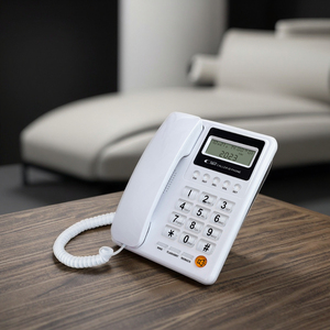 Dex cho khách sạn văn phòng DTMF/FSK người gọi ID Trắng 32 cuộc gọi đến Bộ nhớ 16 chữ số LCD hiển thị Analog điện thoại - Product Image 3