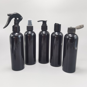 500ml 16 OZ cilíndrico de plástico PET negro brillante Kao <span class=keywords><strong>Trigger</strong></span> Spray botellas para agente de limpieza de automóviles - Product Image 4