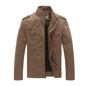 <strong>Men</strong> Cotton Casual Fall Slim Fit Coat Bomber <strong>Cargo</strong> Wind Breaker <strong>Jacket</strong> WORK WEAR UNIFORM <strong>JACKET</strong> with Custom Design Style Fabric - Product Image 3