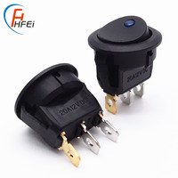 Mini interrupteur à bascule kcd1, 12 v, 20a, 3 broches, marine, carling