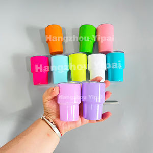 <span class=keywords><strong>Blanco</strong></span> Sublimación en <span class=keywords><strong>blanco</strong></span> Color Mini Cute Small bar 2oz Vasos aislados de acero inoxidable Vaso de chupito para regalos personalizados - Product Image 3