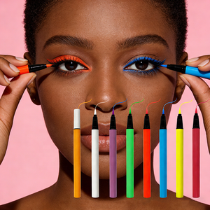 Crayon Eyeliner Imperméable de Haute Qualité à Marque Privée UV Minéral 8 Couleurs Néon pour le Maquillage Quotidien - Product Image 1