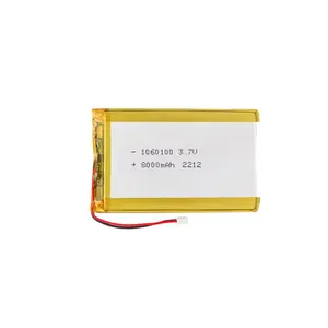 3.7v 8000mAh 29.6Wh rechargeable li-ion batteries 1060100 lithium polymer battery pack