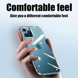 Funda Transparente de Lujo Antiamarilleo y Antigolpes para iPhone 17 16 15 11 12 13 14 Pro Max Plus XS XR 16E, Carcasa Trasera Transparente - Product Image 5