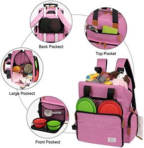 Échantillon gratuit Sac de voyage pour chien Trousse de voyage pour chien pour un week-end en déplacement Ensemble comprenant un sac de voyage pour animaux de compagnie Organisateur pour accessoires - Product Image 6