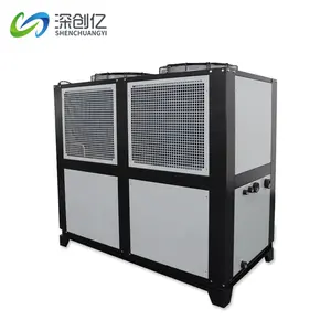 Enfriadores de desplazamiento de alta eficiencia de 25 toneladas con compresor famoso, refrigerados por aire para procesamiento de plástico y metal