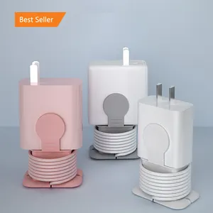 2 in1 Silikon Ladegerät Protector Data Cable Organizer Wieder verwendbare Universal Power Adapter Protector Hülle für iPhone Android