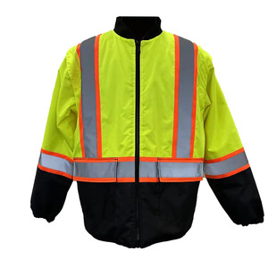 CE ANSI Certified <strong>3</strong> in <strong>1</strong> High Visibility Reflective <strong>Jacket</strong> Detachable <strong>Safety</strong> Bomber <strong>Jacket</strong> and Vest for Industrial Work - Product Image 3