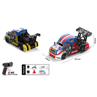 Voiture de course télécommandée RC 1:18 à grande vitesse avec éclairage, jouet de drift simulé