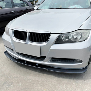 Bmw 3 Series E90 E91 Front Bumper Lip Splitter Piano Black Carbon Fiber Texture 2005 2008 - Product Image 2