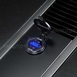 Nouveau chargeur de voiture rapide USB C double 90W en métal avec affichage de la tension/puissance 12V/24V pour SUV, moto, camion, bateau, bus, camping-car, VTT - Product Image 3