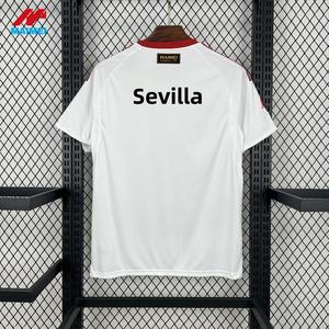 Equipación de Fútbol Clásica Blanca Sevilla 2026, Ropa Deportiva de Club Español, Tela Premium, Diseño Vintage, Proveedor de Exportación - Product Image 1
