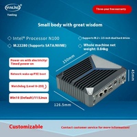 Ordinateur industriel Yanling N1321 avec mini processeur N100 extension d'interface 8 GPIO RAM DDR4 et disque dur SSD nouveau produit