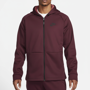 Veste à capuche marron pour hommes hiver mode tenue décontracté fermeture éclair sur le devant sweat à capuche à manches longues tenue élégante et confortable - Product Image 1