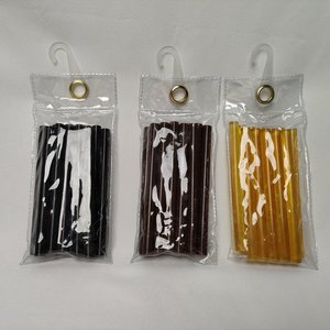 Barras de <span class=keywords><strong>Pegamento</strong></span> Caliente Transparentes, Marrones y Ámbar de 10 mm, Barras de <span class=keywords><strong>Pegamento</strong></span> Caliente de Silicona Ideales para Extensiones de Cabello y Conectores - Product Image 2