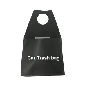 Mini TNT non woven car trash bag heat sealed small Non woven car trash bag