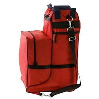 Sac de transport pour bottes d'équitation, porte-casque, organisateur d'équipement d'équitation à 4 compartiments, poche pour fouet, doublure imperméable, fermeture éclair renforcée, portable
