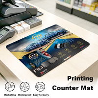 Tapis de comptoir imprimé sur mesure avec logo pour la promotion publicitaire en magasin et l'utilisation en point de vente