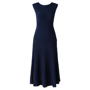 Nuovo Arrivo: Abito <span class=keywords><strong>in</strong></span> <span class=keywords><strong>Maglia</strong></span> <span class=keywords><strong>a</strong></span> <span class=keywords><strong>Righe</strong></span> di Alta Qualità, Senza Maniche, con Collo Tondo e Orlo <span class=keywords><strong>a</strong></span> <span class=keywords><strong>Righe</strong></span> Verticali - Product Image 5