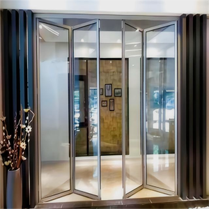 Porte pliante tout en aluminium à support supérieur - Unilatérale, entièrement ouvrante, facile à nettoyer, parfaite pour la maison et les entreprises - Product Image 3