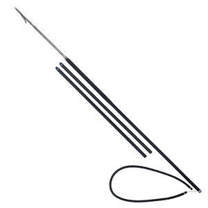 Vente en gros de lance de pêche à main en alliage d'aluminium de 2,1 m avec bande de caoutchouc antidérapante, 3 sections, tête à fourches, outil de pêche, lance de chasse - Product Image 6