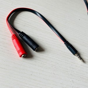 Audio Converter 3.5mm To 2 RCA Male To Female <b>Splitter</b> <b>Cable</b> For Headphone Mic Adapter Plastic Material - Product Image 1