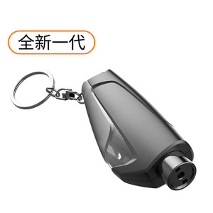 Emergency Hammer Car Window Breaker <b>Keychain</b> Black Multi Functional Rescue Tool For Vehicle <b>Safety</b> Escape - Product Image 5