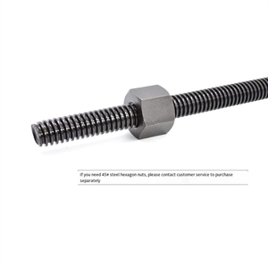 Vis trapézoïdale à denture grossière en acier de 1,5 m T10-T30 T, vis à droite, écrou <span class=keywords><strong>trapézoïdal</strong></span>, <span class=keywords><strong>tige</strong></span> de vis trapézoïdale - Product Image 5