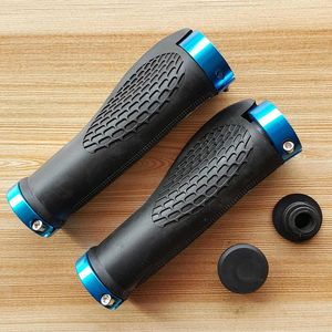 RIDERACE-<span class=keywords><strong>Manillar</strong></span> ergonómico de goma antideslizante para bicicleta de montaña, 1 par, con cojín suave, bloqueo <span class=keywords><strong>en</strong></span> el mango, accesorios para bicicleta - Product Image 2