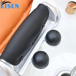 Commercial KISEN Electric Massage Shampoo Bed Integrated Ceramic Wash Basin LED <b>Light</b> Fiberglass Body Adjustable Massage <b>Timer</b> - Product Image 3