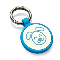 GSC Creative Custom QRcode Imprimé 13.56MHz NFC213 NFC Pet Tag Porte-clés en silicone Lost Tracking Smart Dog ID Tag