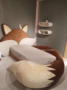 Детская кровать с лисой, новый дизайн, принцесса, розовый мальчик, прекрасная двойная детская кровать, комплект мебели для спальни - Product Image 4