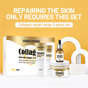 Biểu tượng tùy chỉnh vẻ đẹp trên khuôn mặt chăm sóc da Kit làm sạch thủy phân collagen làm săn chắc chống lão hóa làm trắng collagen Bộ chăm sóc da - Product Image 6