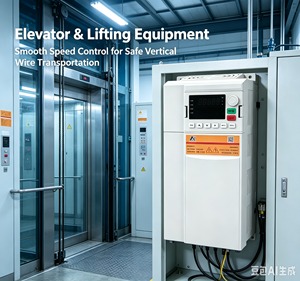 <span class=keywords><strong>Inverter</strong></span> a <span class=keywords><strong>Controllo</strong></span> Vettoriale Serie AC200, Coppia di Avviamento 150%, 16 Fasi, Funzione Non-Stop in caso di Interruzione Istantanea di Corrente - Product Image 3