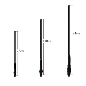 เสาอากาศแบบหนา 75 ซม. 110 ซม. 124 ซม. 0MHz สำหรับตกแต่งรถยนต์ออฟโรด - Product Image 1