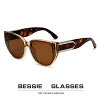 2025 nouvelles lunettes de soleil UV400 plein cadre oeil de chat style unisexe Style européen américain extérieur rue battre lunettes