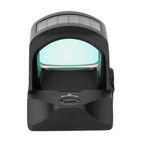 Mini viseur tactique HS507C-X2 à point rouge ouvert, fonction Shake-Awake, alimentation solaire, pour la chasse, avec support de fixation exosquelette réfléchissant