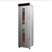 Déshydrateur et sécheur à air en acier inoxydable pour fruits, légumes et friandises pour animaux de compagnie, 6 à 48 plateaux